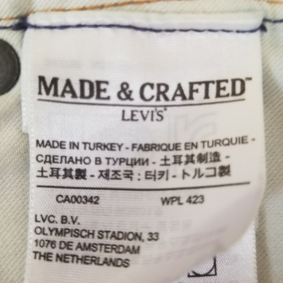 LEVI'S Made & Crafted Tack Slim Style: 05081-0104 dark wash 100% cotton - Picture 8 of 16